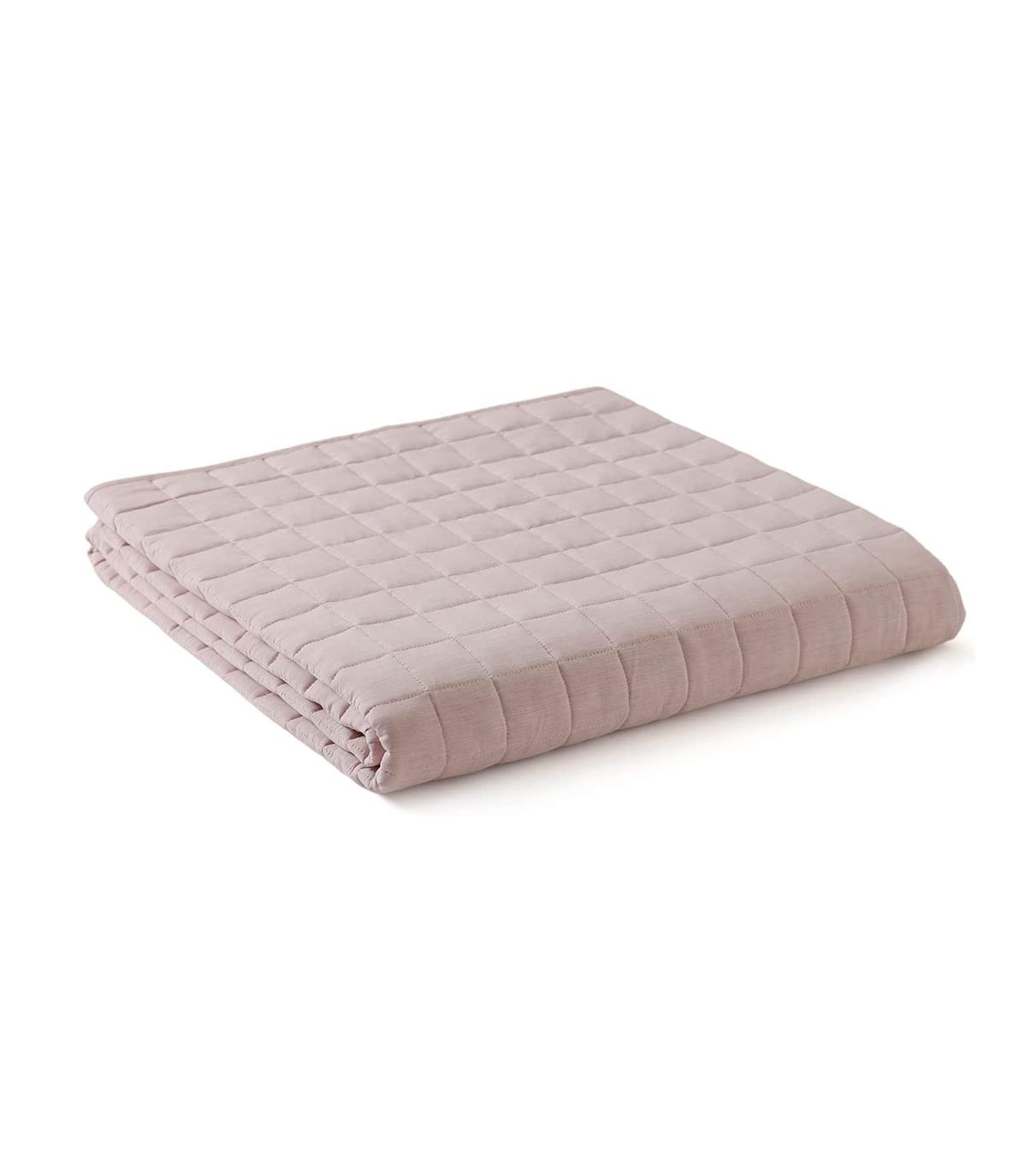 Product: Exclusive Polyester Weighted Blanket | Color: Cooling Nylon/PE Pale Pink