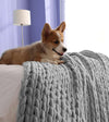 Product: Chenille Throw Blanket | Color: Chenille Glacier Grey