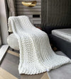 Product: Chenille Throw Blanket | Color: Chenille White