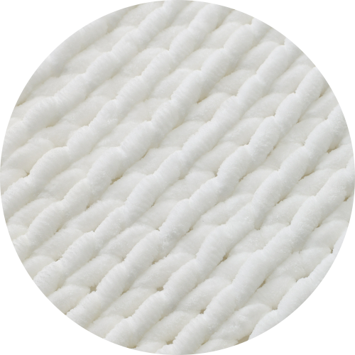 Product: Chenille Throw Blanket | Swatch: Chenille White