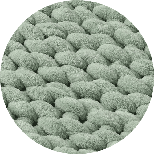 Product: Chenille Throw Blanket | Swatch: Chenille Sage Green
