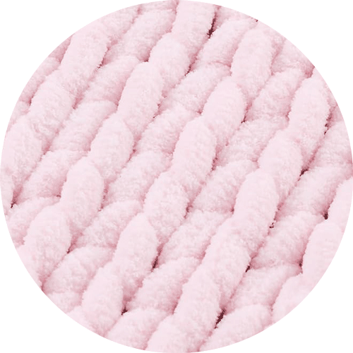 Product: Chenille Throw Blanket | Swatch: Chenille Petal Pink