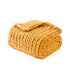 Product: Chenille Throw Blanket | Color: Chenille Golden Yellow