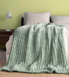 Product: Chenille Throw Blanket | Color: Chenille Sage Green