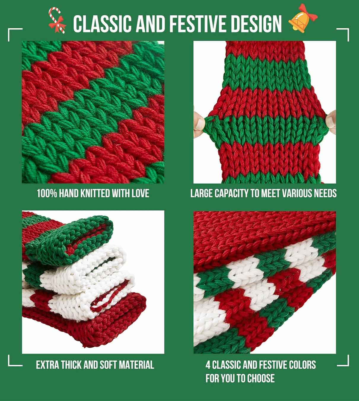 Product: Christmas Stockings | Color: Red Green