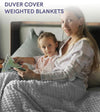 Product: Soft Weighted Blanket Duvet Cover | Color: Minky Light Grey