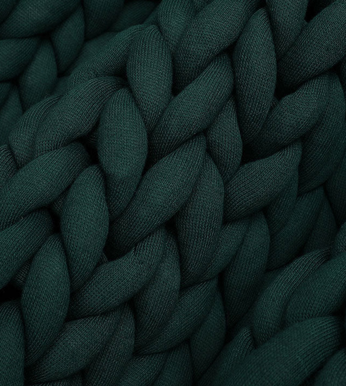 Product: Knitted Weighted Blanket | Color: Pacific Green_