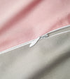 Product: Cotton Weighted Blanket Duvet Cover | Color: Sateen Pink-Grey Reversible
