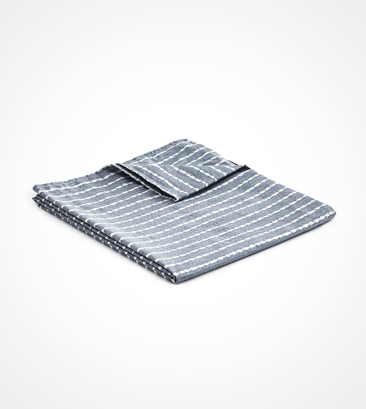 Product: Cotton Weighted Blanket Duvet Cover | Color: Blue White Stripe_