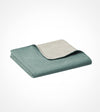 Product: Cotton-Polyester Weighted Blanket Duvet Cover | Color: Reversible Deep Green Grey