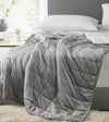 Product: Sherpa Fleece Weighted Blanket | Color: Light Grey