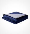 Product: Duel-Sided Weighted Blanket Duvet Cover | Color: Reversible Navy-Silver