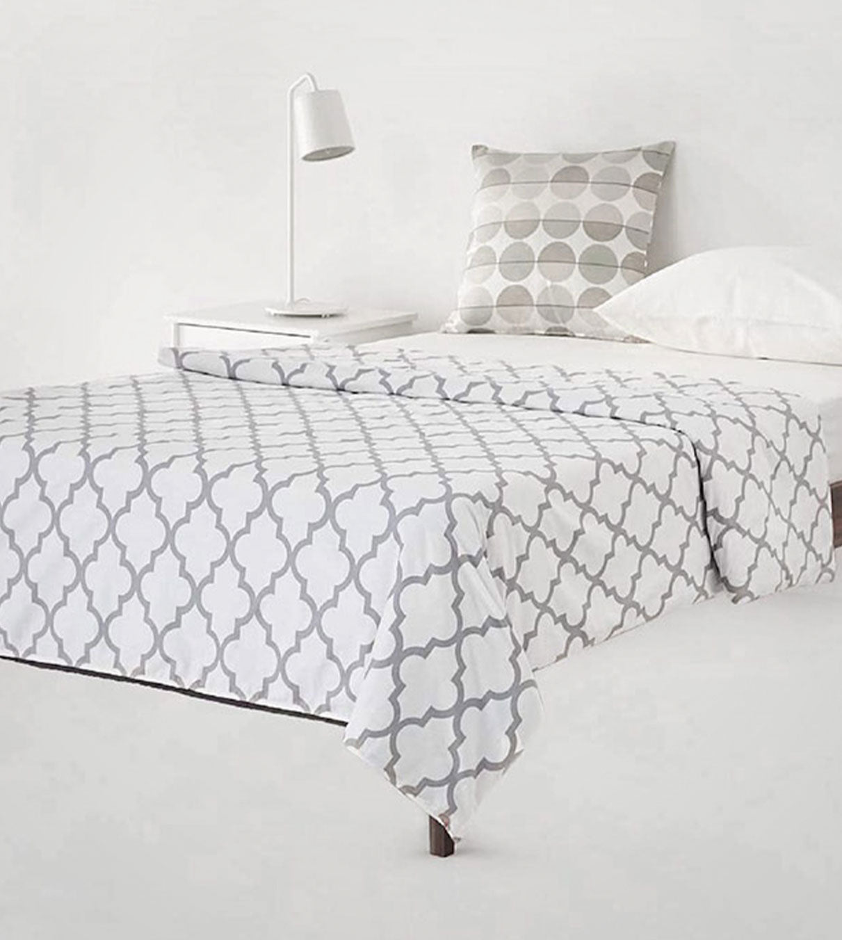 Product: Cotton Weighted Blanket Duvet Cover | Color: Lattice Scroll
