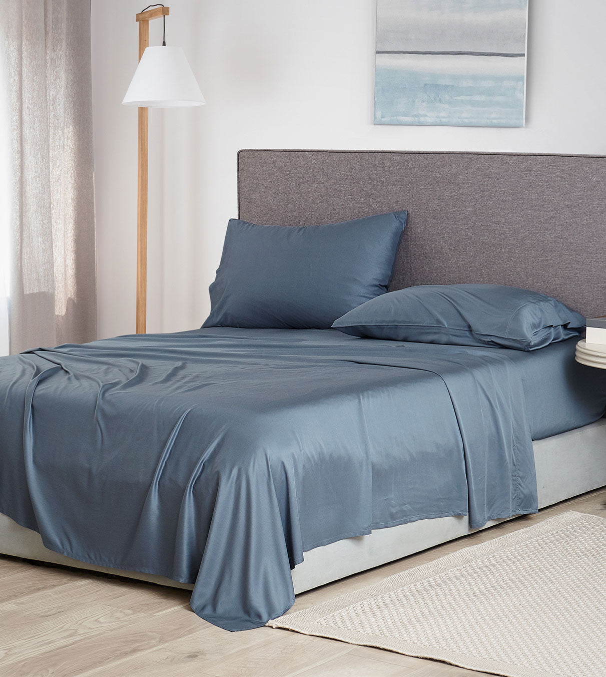 Product: Pillowcase Set | Color: Bamboo Blue Grey