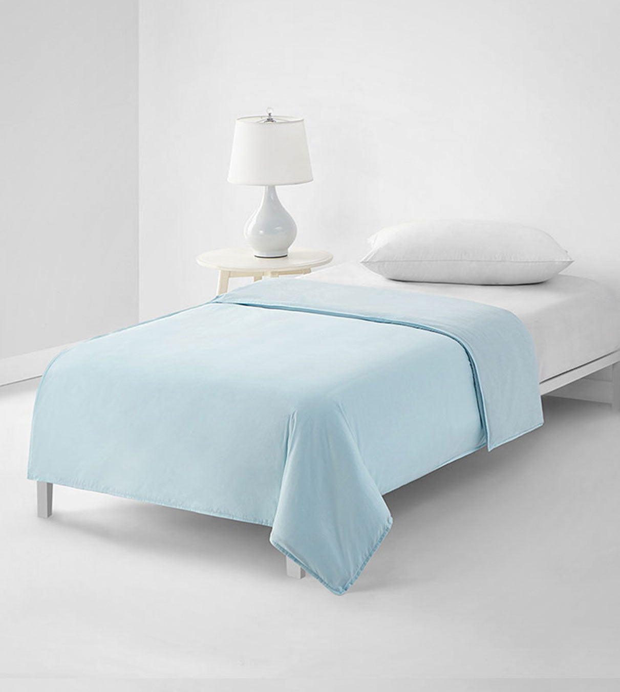 Product: Cotton Weighted Blanket Duvet Cover | Color: Light Blue_