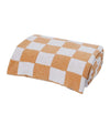 Product: Chenille Throw Blanket | Color: Orange Toast Checkered