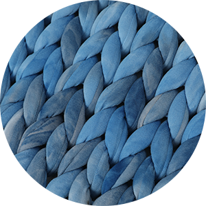 Product: Knitted Weighted Blanket | Swatch: Boundless Sea