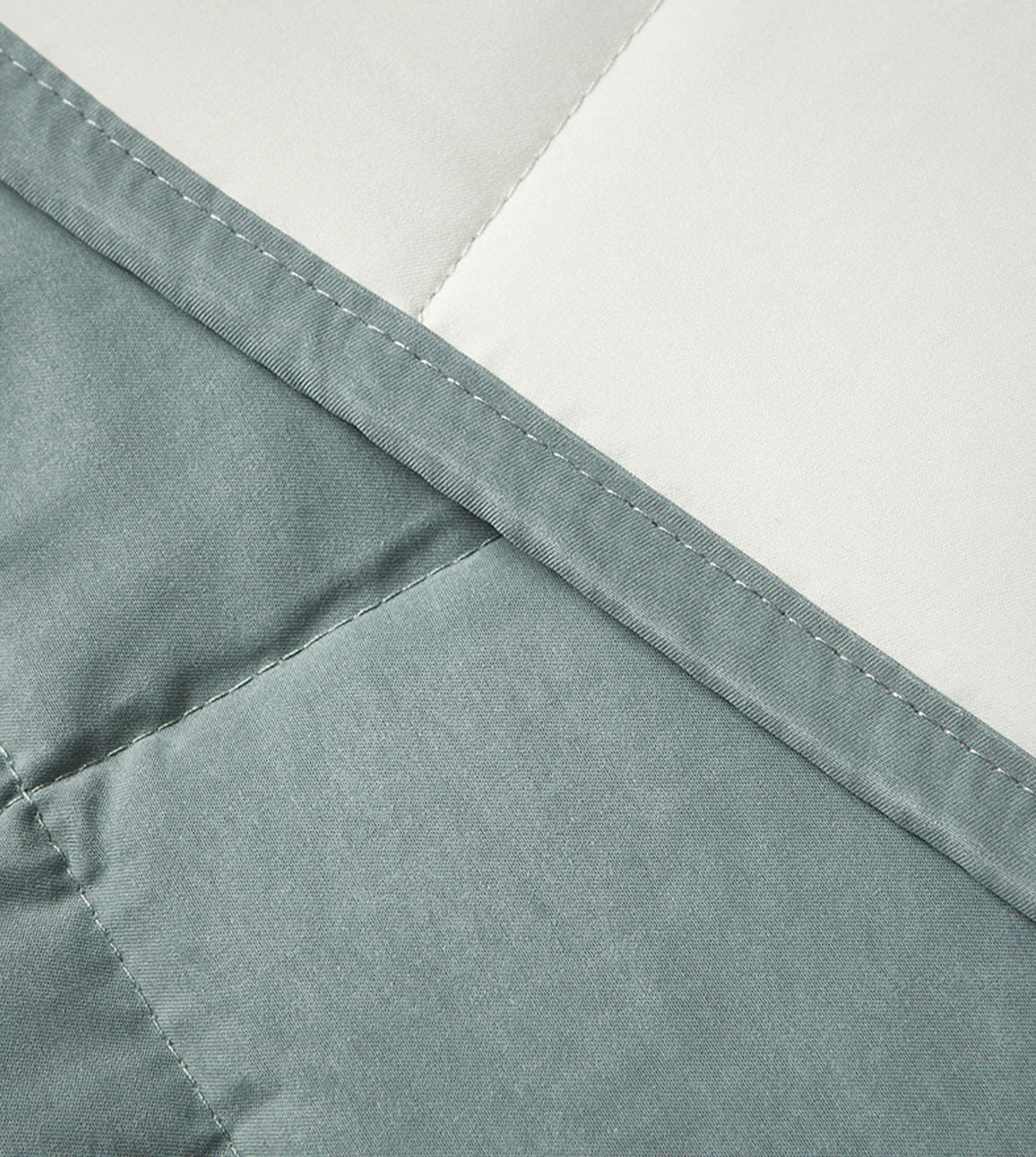 Product: YNM Weighted Blanket 12lb | Color: Cotton/Polyester Light Green/Grey 2.0