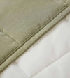 Product: YNM Weighted Blanket 12lb | Color: Cotton/Polyester Avocado/White 2.0