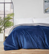 Product: Weighted Blanket Duvet Covers Twin Size | Color: Reversible Navy Silver