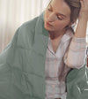 Product: YNM Weighted Blanket 25lb | Color: Cotton Sprout Green 2.0