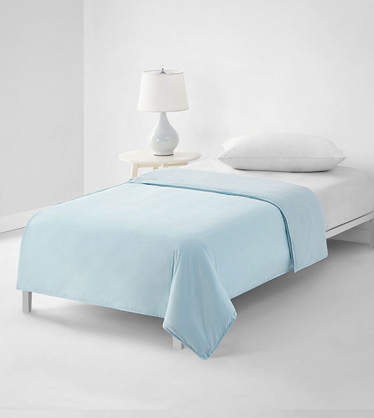 Product: Weighted Blanket Duvet Cover King/California King Size | Color: Cotton Light Blue