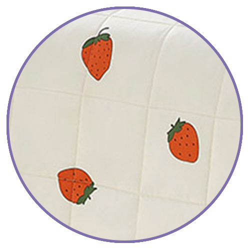 Product: YNM Weighted Blanket 15lb | Swatch: Cotton Strawberry 2.0