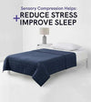 Product: YNM Weighted Blanket 15lb | Color: Cotton Navy 3.0