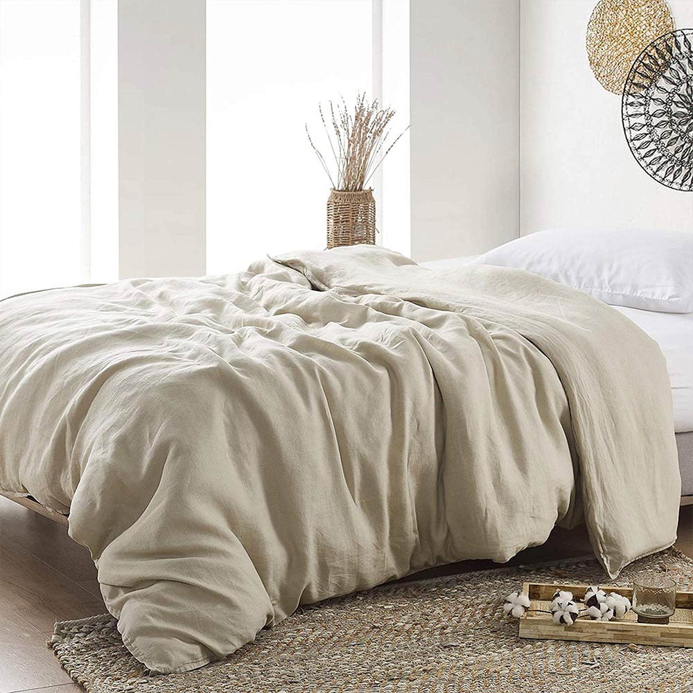 Product: Weighted Blanket Duvet Covers Twin Size | Color: Linen Khaki