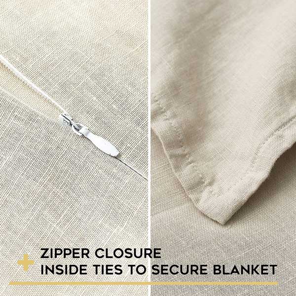 Product: Weighted Blanket Duvet Covers Twin Size | Color: Linen Khaki