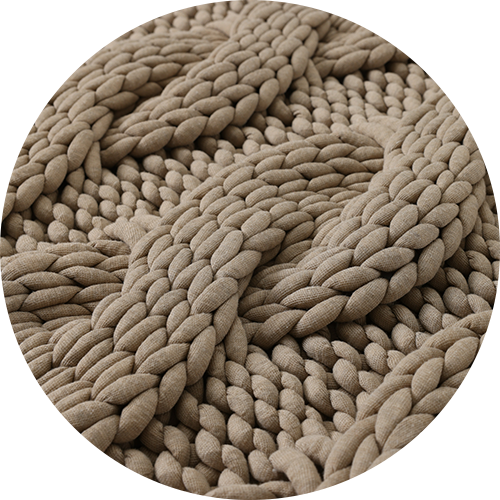 Product: Knitted Chunky Throw | Swatch: Twisted Sand