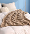 Product: Knitted Chunky Throw | Color: Twisted Sand