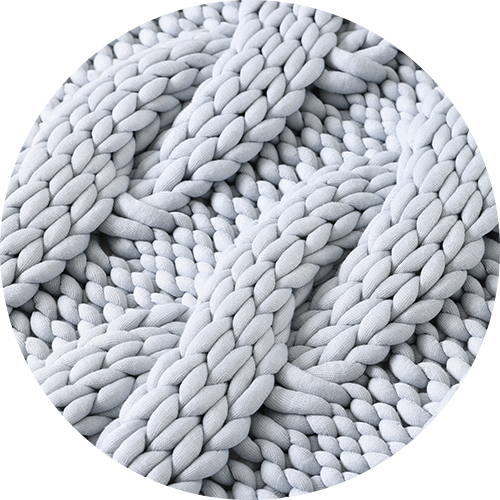 Product: Knitted Chunky Throw | Swatch: Twisted Silver