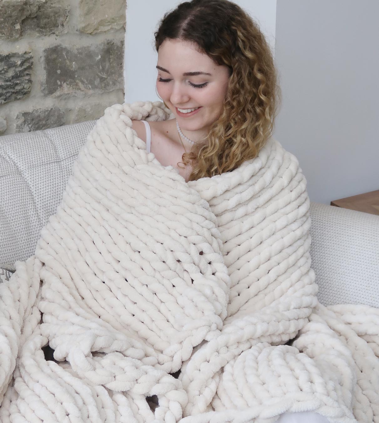 Product: Chenille Throw Blanket | Color: Chenille Buttercream