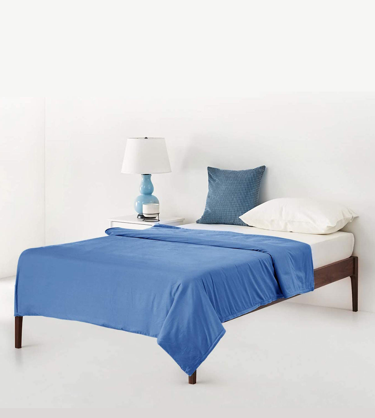 Product: Queen Size Weighted Blanket Duvet Cover | Color: Cotton Monaco Blue