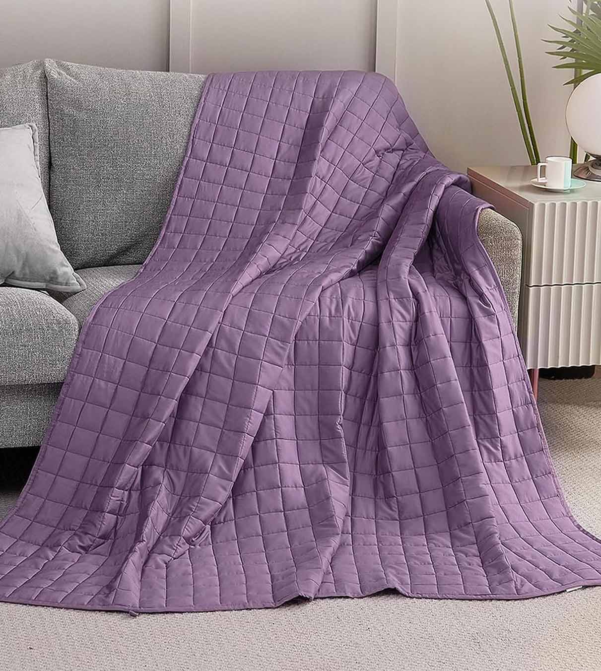 Product: YNM Weighted Blanket 15lb | Color: Bamboo Fuchsia 3.0