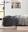 Product: YNM Weighted Blanket 15lb | Color: Bamboo Gradient Dark Grey 3.0