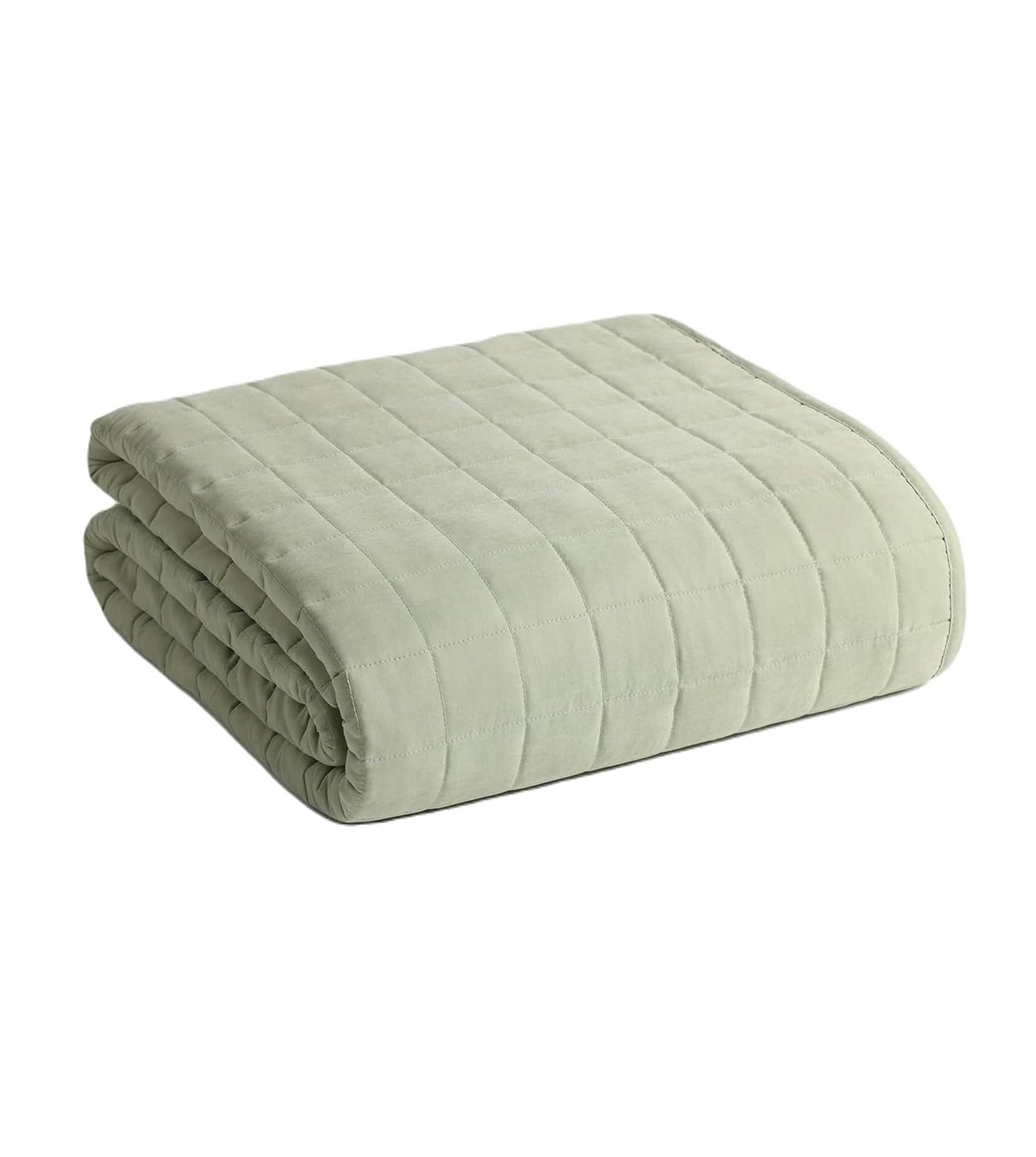 Product: 15lb Weighted Blanket | Color: Cotton-Polyester Avocado White 3.0