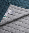 Product: Exclusive Cotton Weighted Blanket | Color: Sateen Peacock Grey