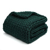 Product: Knitted Weighted Blanket 10lb | Color: Original Pacific Green