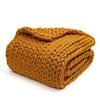 Product: Knitted Weighted Blanket | Color: Yellow Fusion
