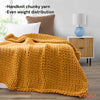 Product: Knitted Weighted Blanket 10lb | Color: Original Yellow Fusion