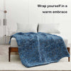 Product: Knitted Weighted Blanket 10lb | Color: Modal Tie Dye Boundless Sea