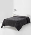 Product: Knitted Cotton Weighted Blanket | Color: Dark Grey