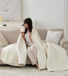 Product: Exclusive Polyester Weighted Blanket | Color: Velvet Cream 3.0