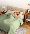 Product: Exclusive Polyester Weighted Blanket | Color: Velvet Green 3.0