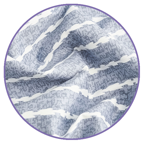 Product: Cotton Weighted Blanket Duvet Cover | Swatch: Blue White Stripe