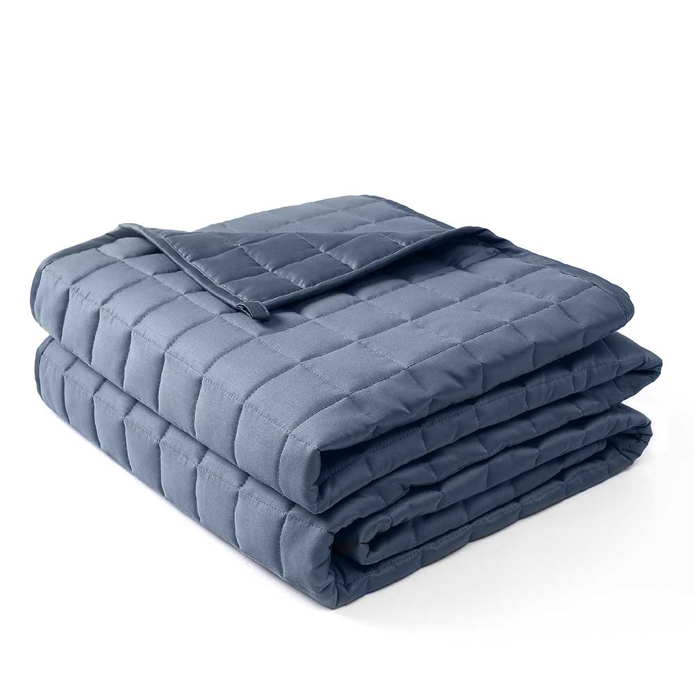 Product: YNM Weighted Blanket 15lb | Color: Bamboo Blue Grey 3.0