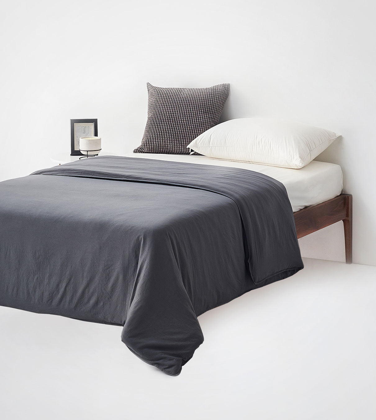 Product: Bamboo Weighted Blanket Duvet Cover | Color: Bamboo Charcoal