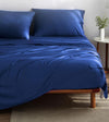 Product: Bamboo Weighted Blanket Duvet Cover | Color: Bamboo Dark Blue